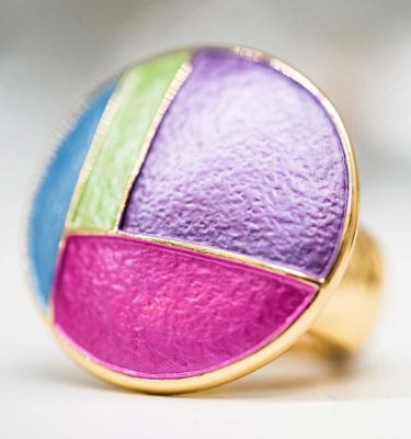 Ikita multi coloured adjustable Ring