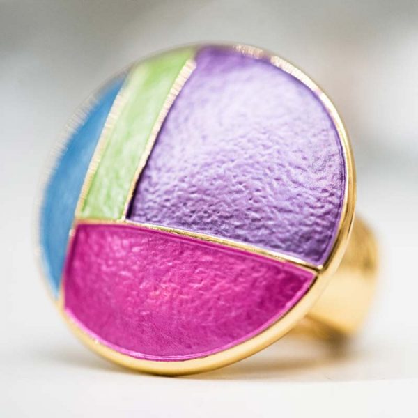 Ikita multi coloured adjustable Ring