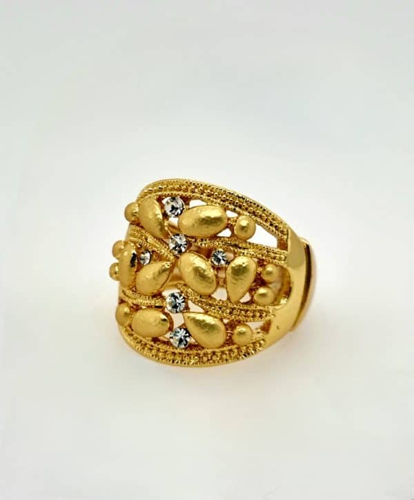 Gold Plated Adjustable Ring